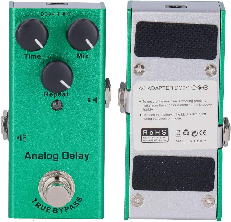 Front and back view of the Tbest Guitar Effect Pedal