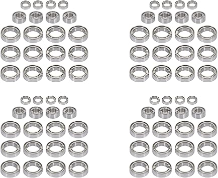 80Pcs Ball Bearing Set BE001 BE002 BE003 for JLB Racing CHEETAH 11101 21101 J3 Speed 1/10 RC Car Spare Upgrade Parts