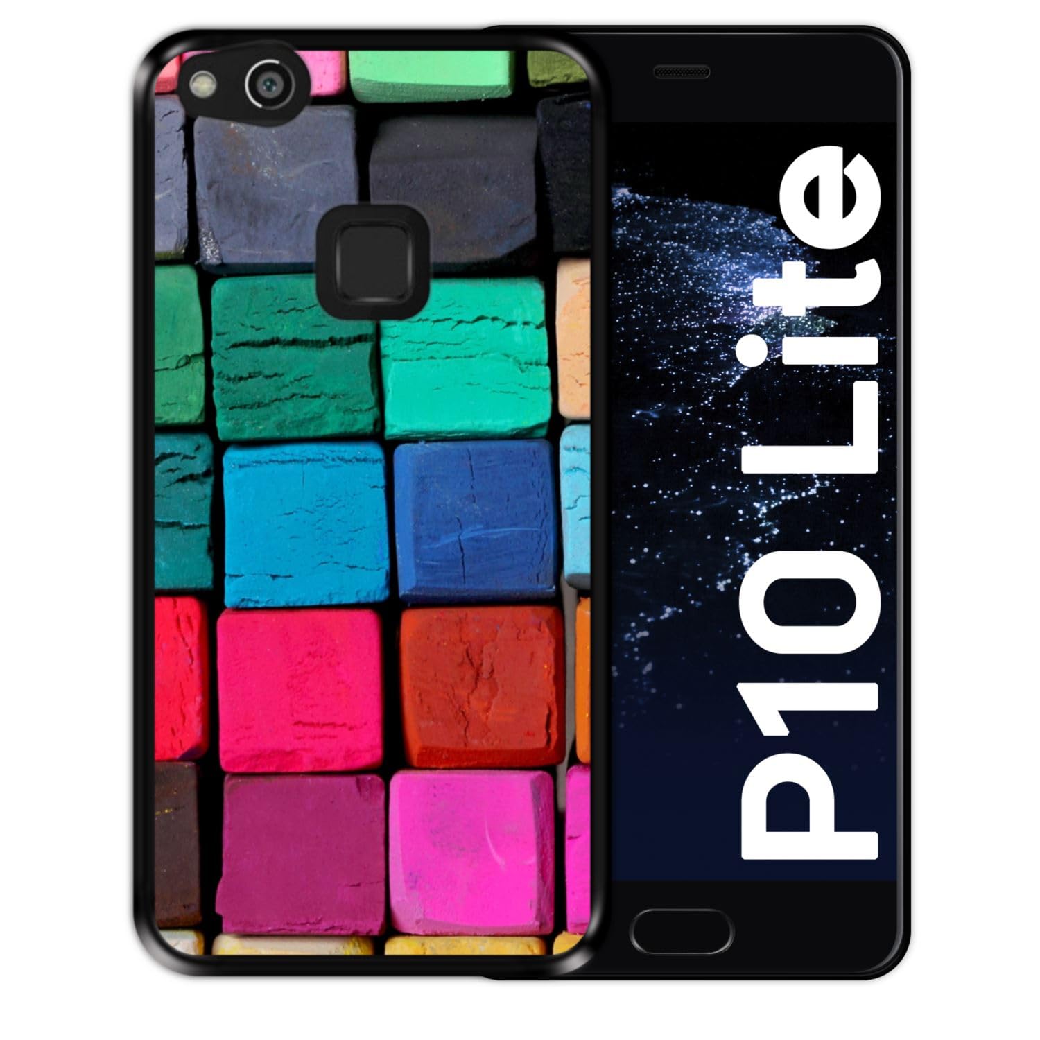TOUCASA Cover per Huawei P10 Lite,Flip Caso Custodia [Creativo Dipinto] PU Pelle Portafoglio Unico Sottile Funzione TPU Antiurto Flip Cover a Libro