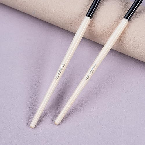 Miniatura 41 de Cepillo plano para cejas, pincel delineador de ojos en ángulo fino y cepillo de pestañas, cepillo de cejas en ángulo fino, cepillo plano para cejas