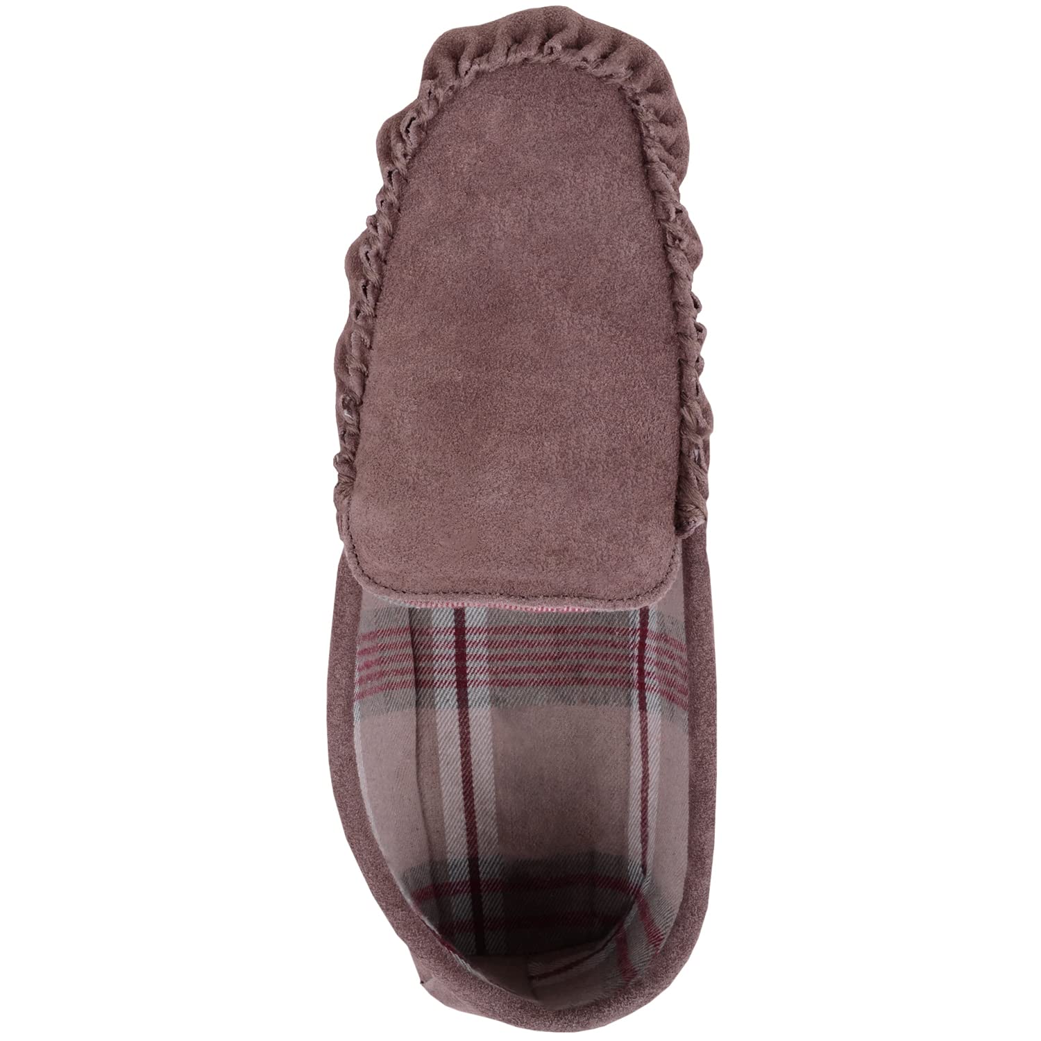 Pantuflas de invierno con forro de tela de gamuza para hombre con suela dura