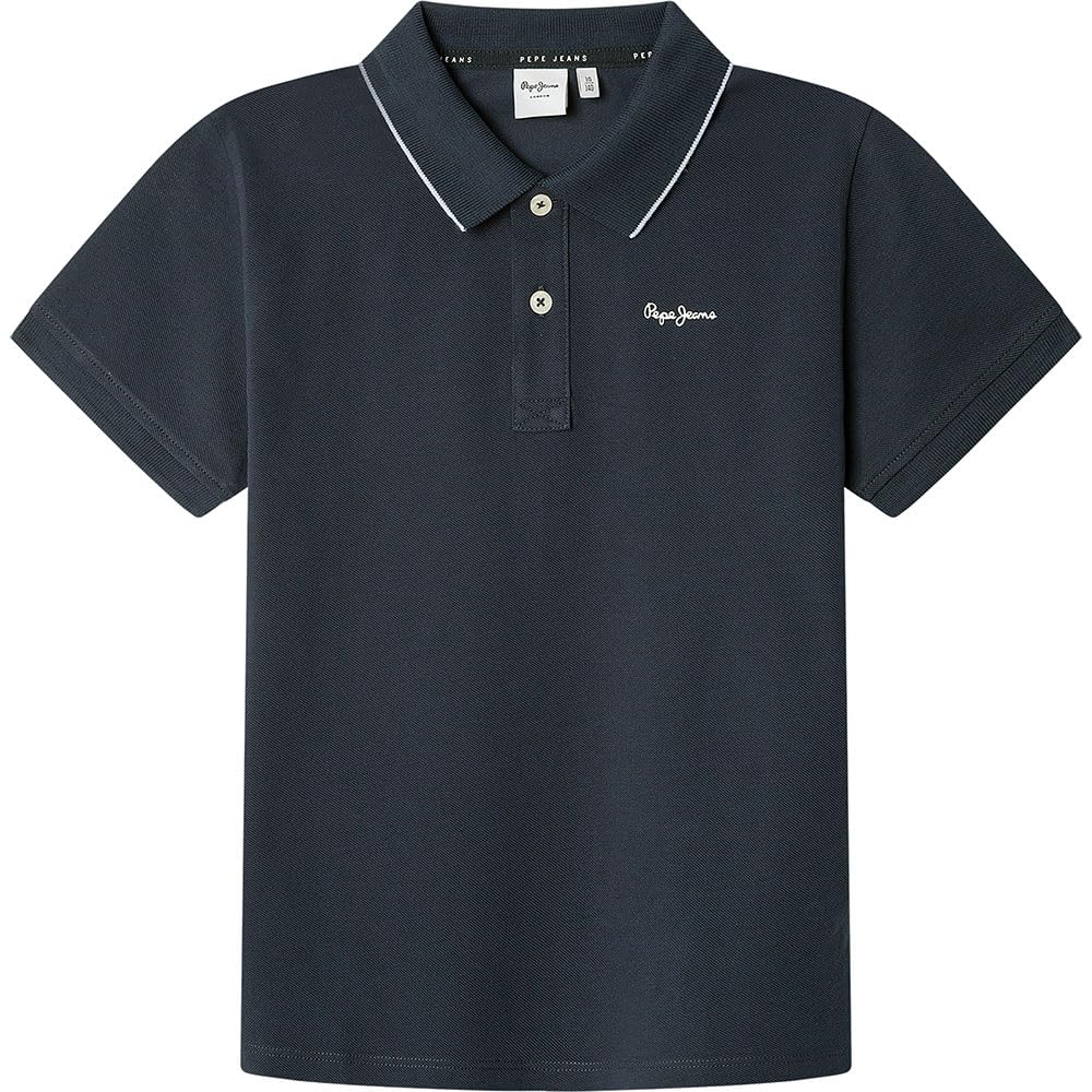 Pepe Jeans Boy's Henry Polo, Blue(Navy), 10