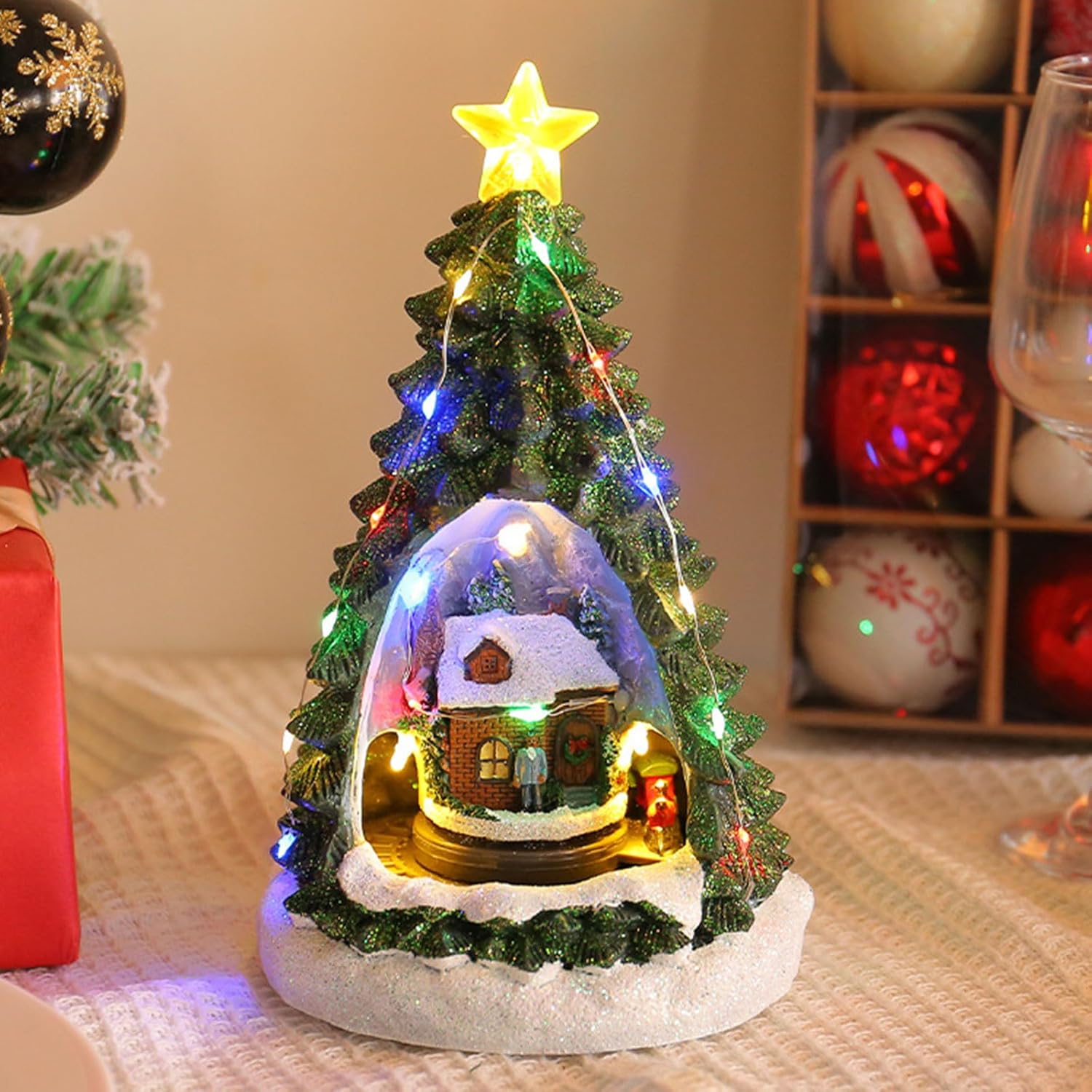 Festive Christmas Tree Music Box Musical Building Set Interactive Construction for All Ages