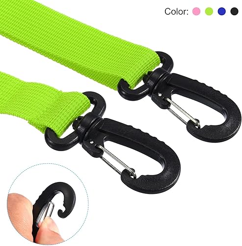 Miniatura 4 de PATIKIL Correa de transporte para botas de esquí, paquete de 4 botas de snowboard, correa de transporte ajustable para botas de esquí, patines de