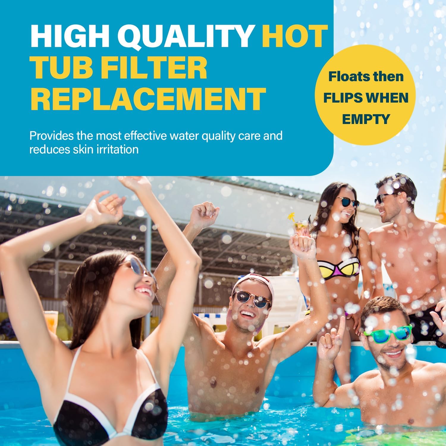 Hot Tub Chlorine Cartridge Replacement Compatible with Frog Floating System,4 Pack Mineral Replacement Cartridges for Hot Tubs up to 600 Gallons, Smart Self-Regulating Water Treatment