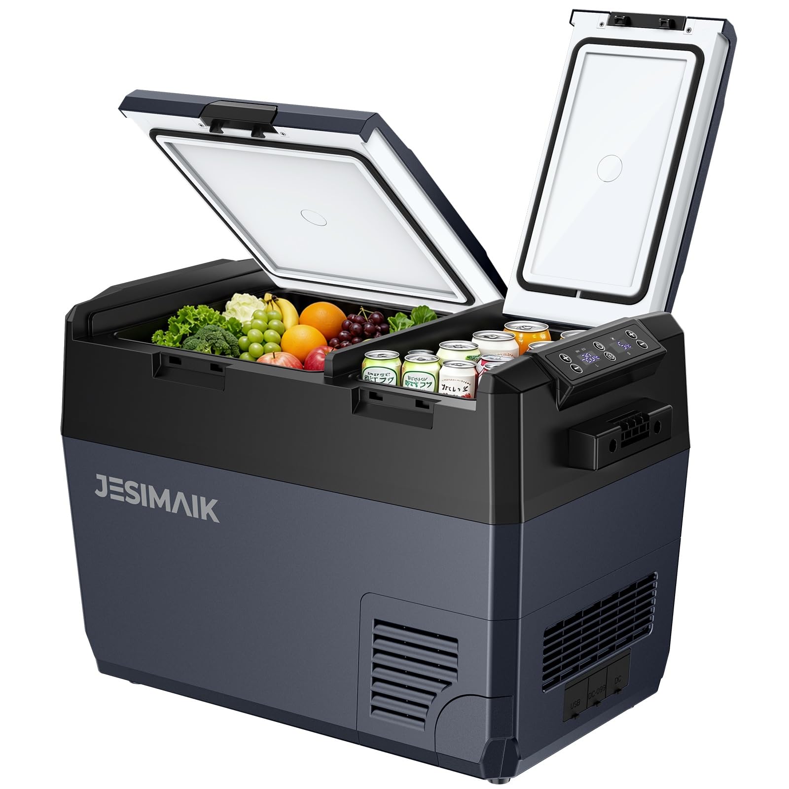 JESIMAIK 車載冷蔵庫 F35 35L -20℃～20℃ 2室独立温度制御…