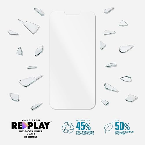 Miniatura 3 de Nimble SUSTAIN GLASS Protector de pantalla, vidrio templado 5 veces más fuerte, protección de borde a borde para Apple iPhone 1414 Plus14 Pro14 Pro