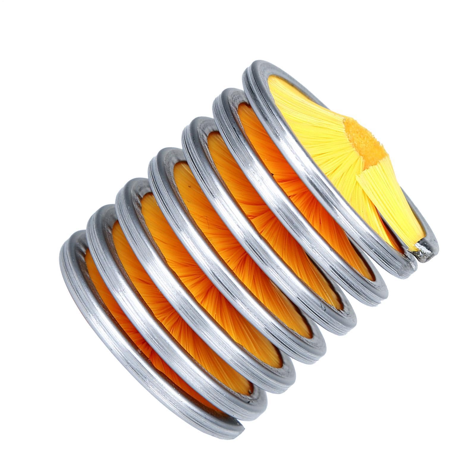 Generico Cepillo limpieza cuerda escalada | anillo exterior acero inoxidable cerdas nylon 5 cm 92 g herramienta lavado diámetro 8-13 mm | Equipamiento alpinismo mantenimiento