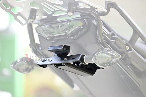 Miniatura 2 de Eliminador de guardabarros compatible con 2015-2020 Tracer 900/GT 2018-2020 y MT-09 Tracer/FJ-09 Tail Tidy Soporte de placa de matrícula LED señal