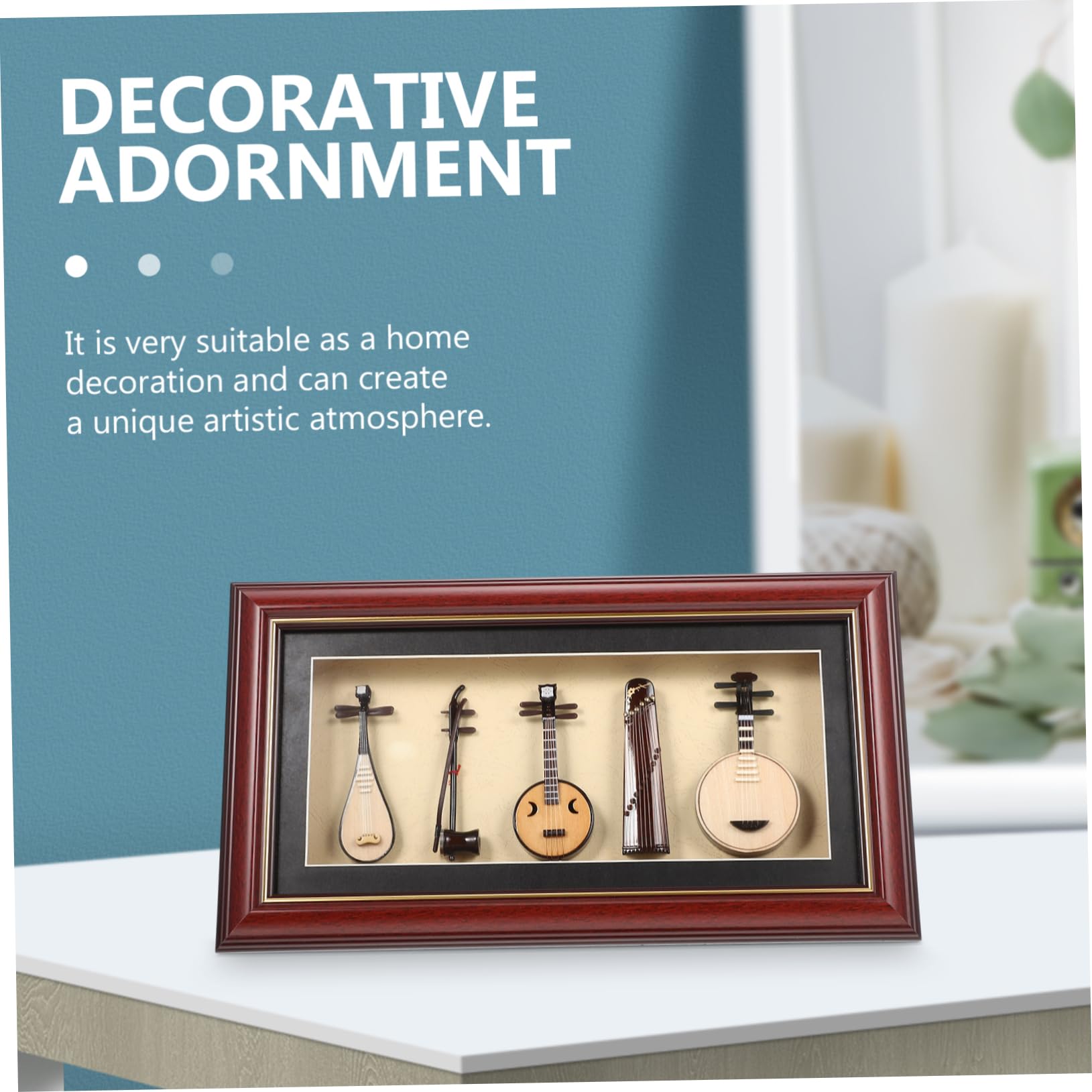 Set da 5 Modelli di Strumenti Musicali Folk Realistici per Arredamento Casa e Regalo