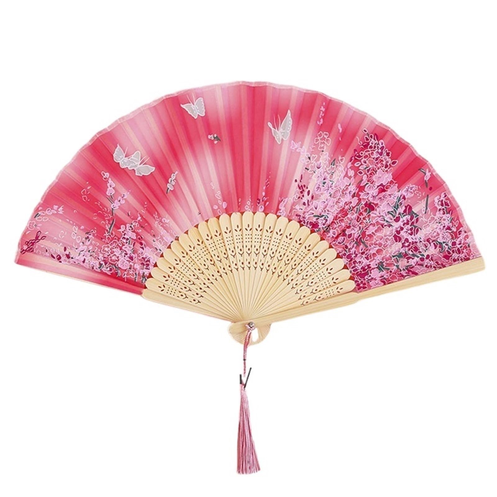 Dcuipg Color5 Vintage Folding Fan For Party