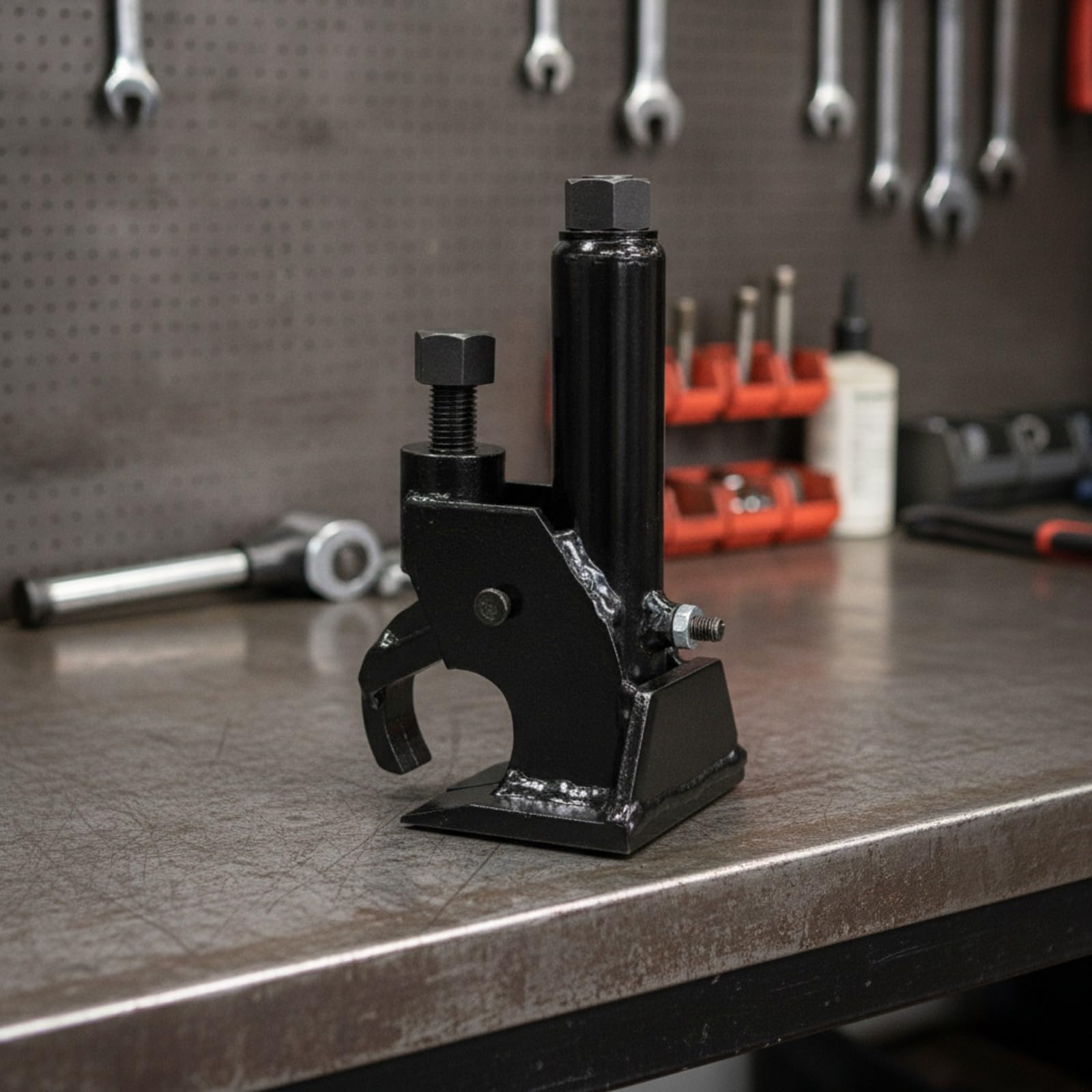 Almencla Strumento con Anteriore Portatile | Stallonatore Manuale per Pneumatici, Durevole, Garage, Meccanici, Nero