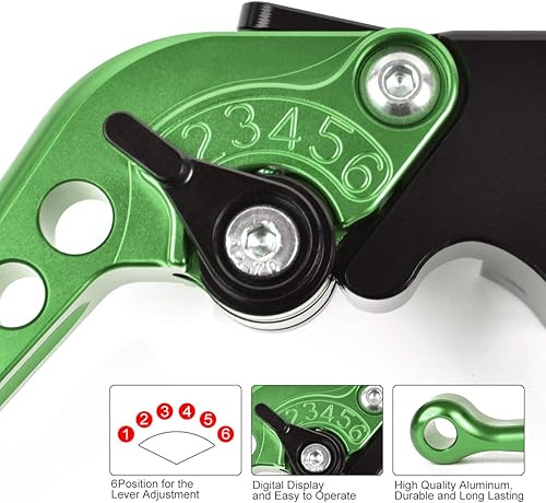 Miniatura 2 de Palancas de embrague de freno corto Compatibles con Kawasaki Ninja 300Z300 2013-2017 Ninja 400 2018-2020 Ninja 125 2019 KLX230R 2020-2021 Ninja 250R