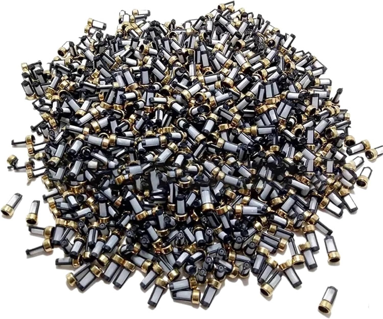 500/1000pcs Compatible For Bosch Injector 12 * 6 * 3mm Universal Fuel Injector Micro Filter Replacement Parts Accessories ASNU03C 1100(1000pcs)