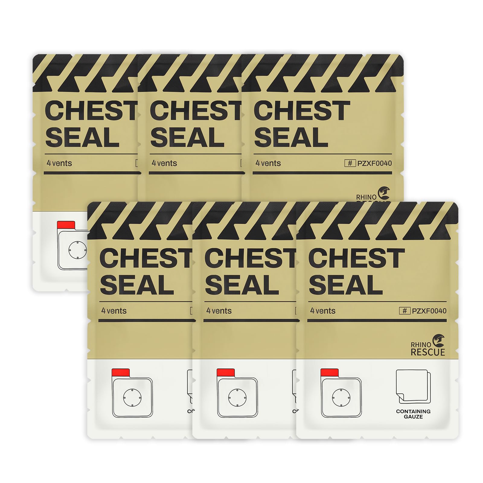 RHINO RESCUE Vented Chest Seal