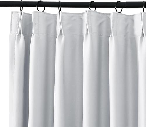 Miniatura 2 de TWOPAGES Cortina plisada opaca con aislamiento térmico para puerta corrediza de vidrio, tratamiento de ventana, cortina de eficiencia energética