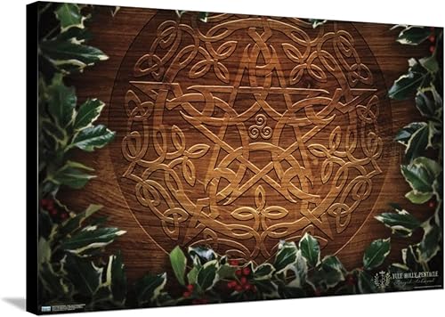Trends International Brigid Ashwood - Celtic Yule Christmas Pentacle Canvas Wall Poster Trends International Brigid Ashwood - Celtic Yule Christmas Pentacle Canvas Wall Poster