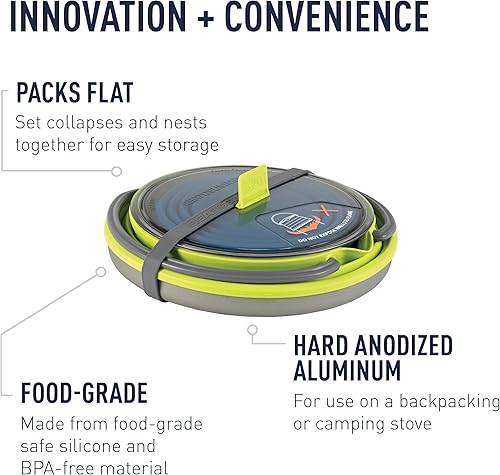 Miniatura 4 de Sea to Summit X-Pot - Juego de tetera y taza plegables para mochileros y campamentos