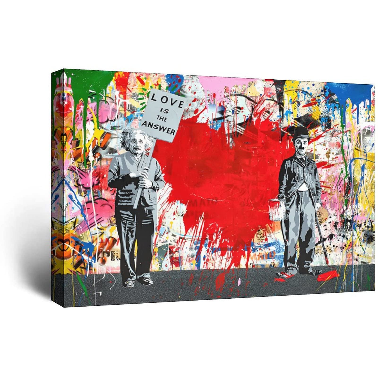 No.233♡半額祭♡キャンバスアート　アートポスター　チャップリン　バンクシー Amazon.co.jp: バンクシー・グラフィティ・チャーリー