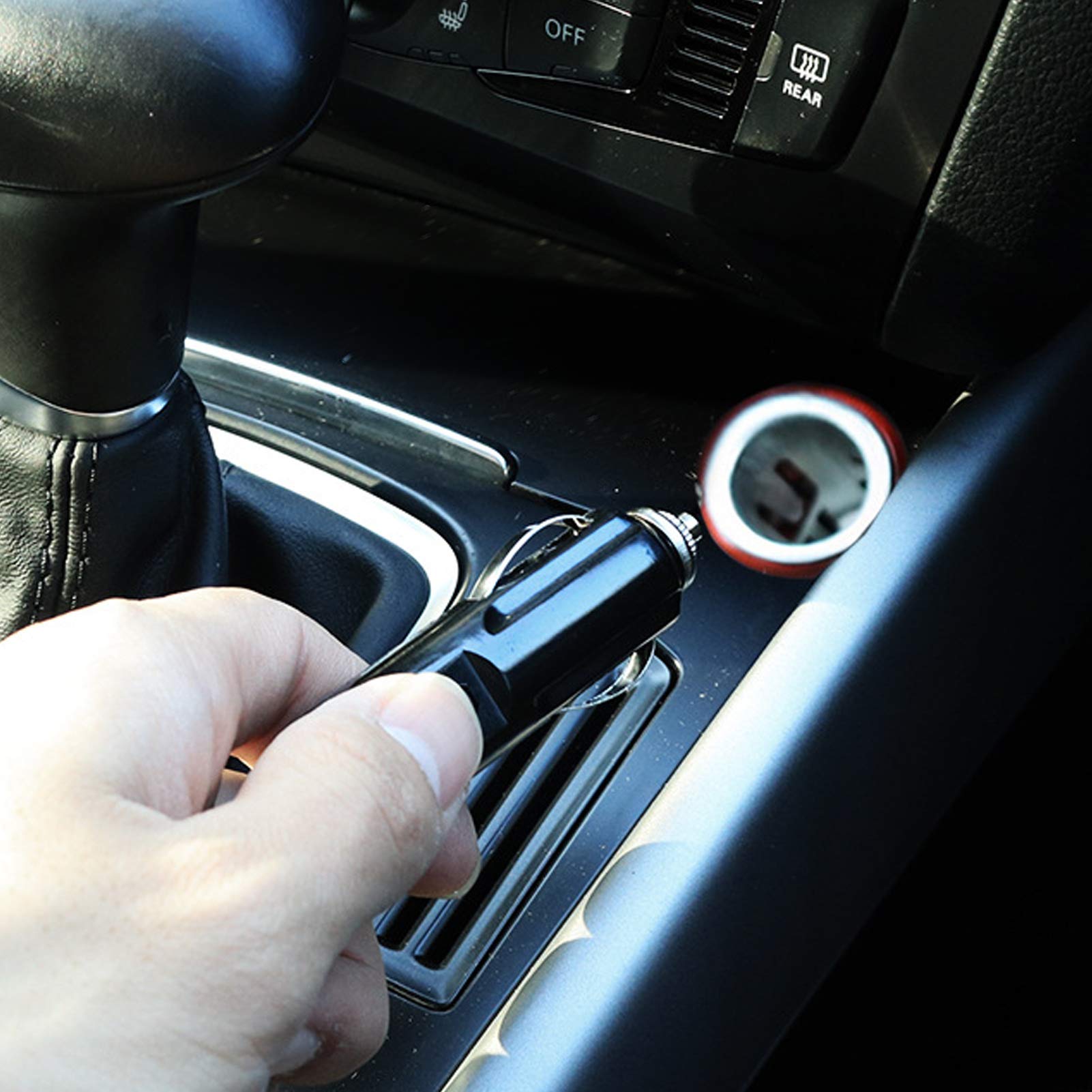 Ausla Hervidor de Viaje Eléctrico, 24V, 300ml | Calentador de Agua, 200W y 304, para Camiones y Viajes, Compatible con Encendedor de Cigarrillos