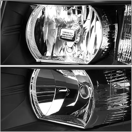 Miniatura 5 de DNA MOTORING Par de faros LED DRL compatibles con Chevy Silverado 1500 07-14 Silverado 2500 3500 HD, negrotransparente, HL-LED-CSIL07-BK-CL1