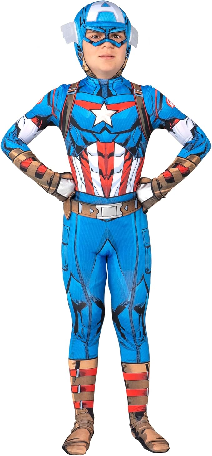 Disfraz Captain America Marvel Juventud Zentai Halloween miniatura 4