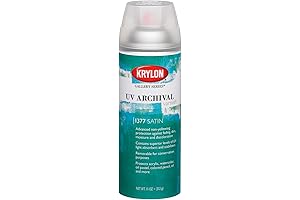 Krylon Gallery Series UV Archival Varnish Aerosol Spray, Satin Finish