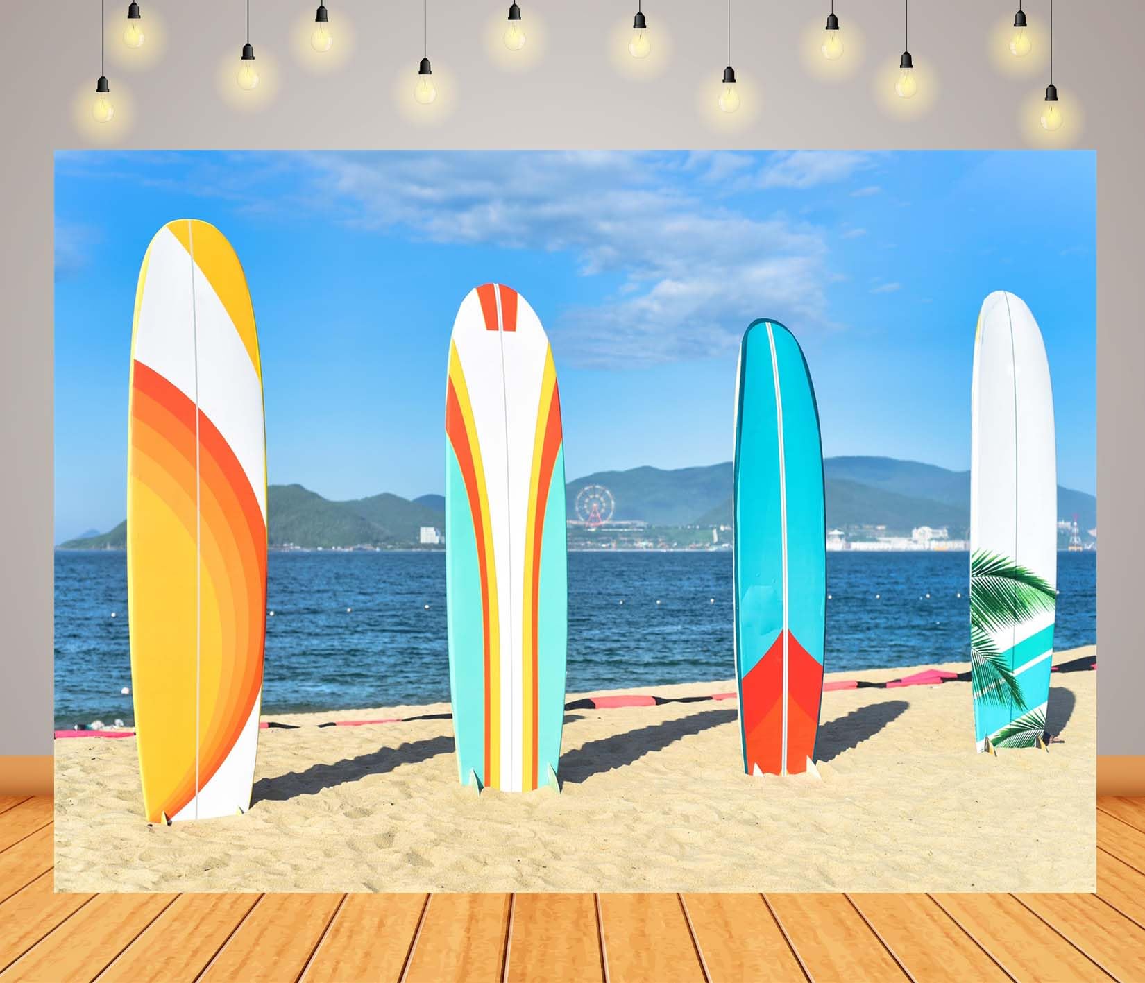 10x6.5FT (3x2m) Tavole Surf Colorate Sulla Sfondo Fotografico