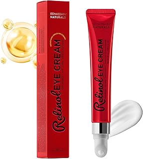 Retinol Eye Cream Anti Aging: Instant Eye Tightener & Wrinkle Repair Moisturizer - Under Eye Bags Treatment for Women - Peptide Eye Serum Reduce Dark Circles & Puffiness, 0.85 fl.oz