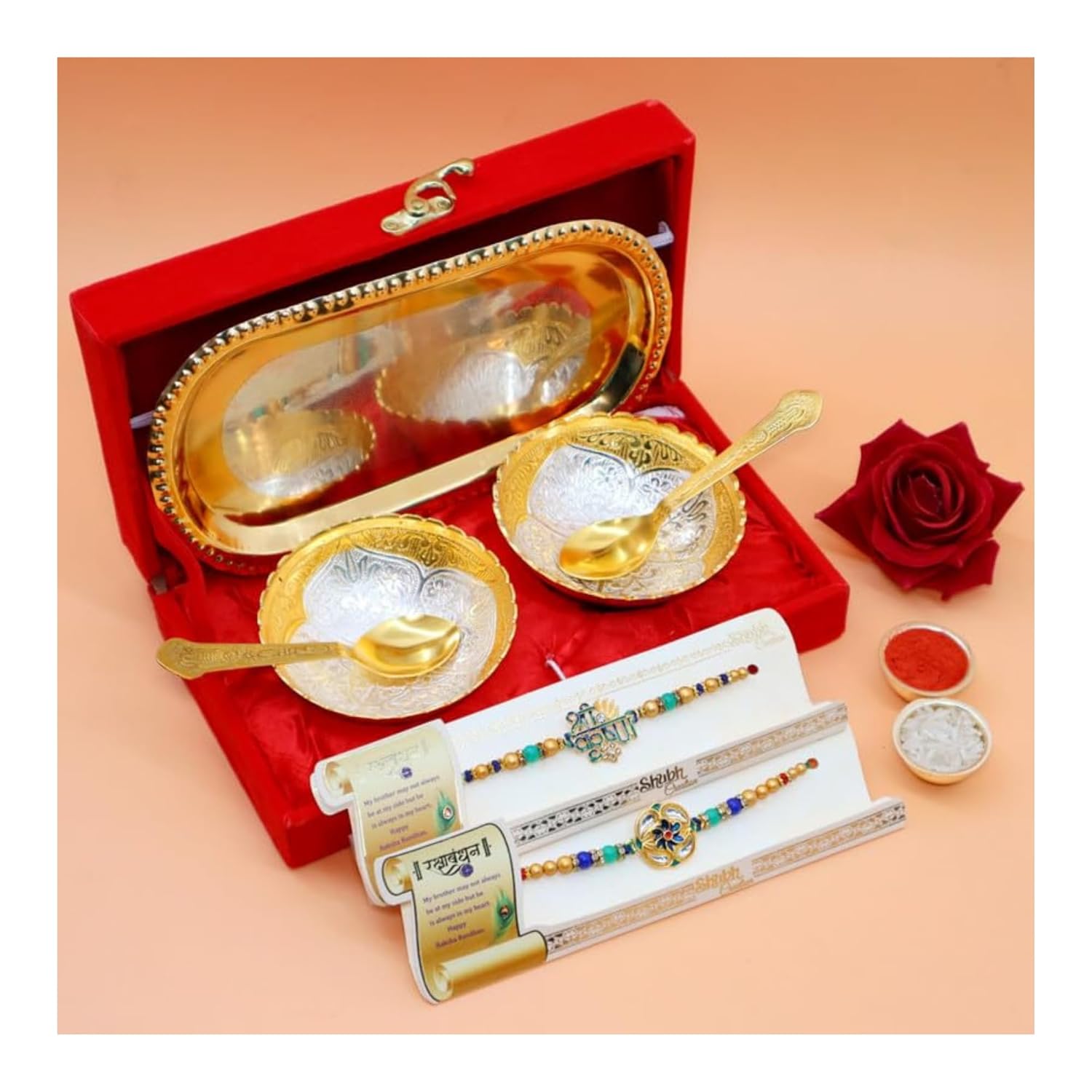 710EM-2a2sL._SL1500_ Piepot Rakhi Set for...