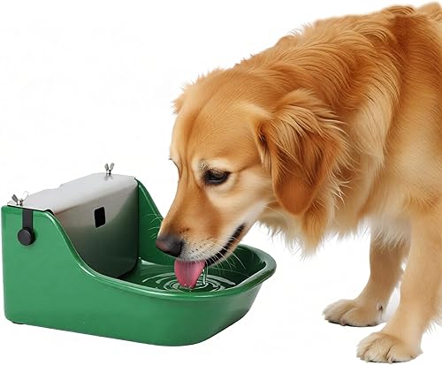 Miniatura 8 de Regadera automática para caballos, ganado, perro, cerdo, ganado, hierro fundido resistente, dispensador de agua de animales de granja extra grande