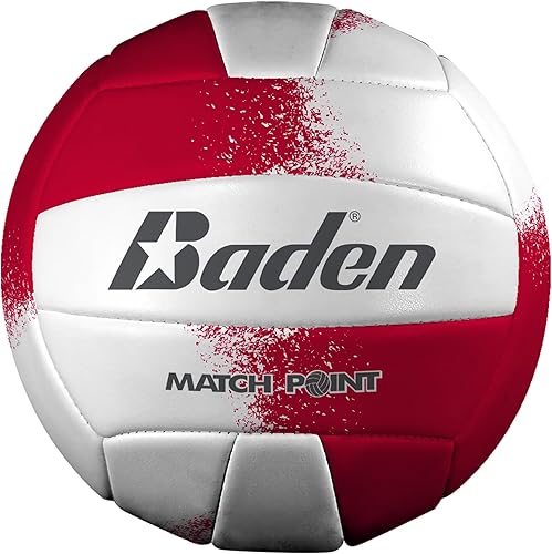 Miniatura 14 de Baden Match Point - Voleibol de cuero sintético acolchado para recreación al aire libre, patio trasero + pelota de campamento universitario para