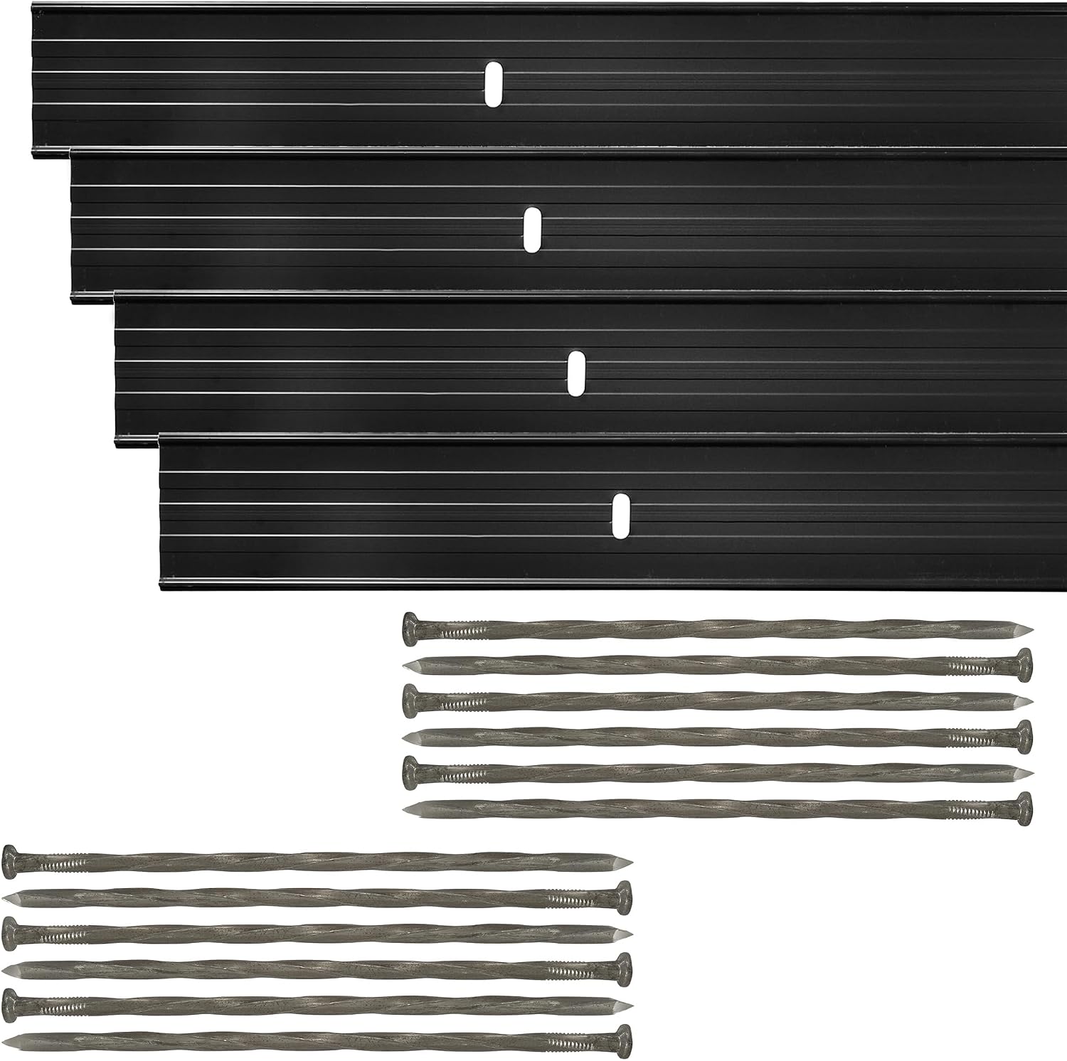 Dreamscape E-Z Edge Aluminum Landscape 24' Edging Kit, 4 Strips, 6' Each