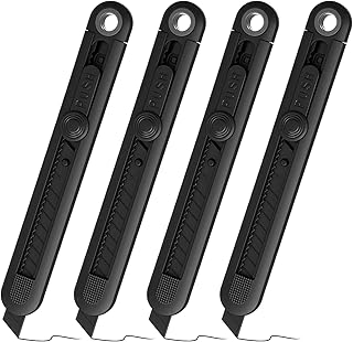 Lanties 4 Pack Fine Carpenter Pencil No-sharpening Carbon Fiber Reinforced 1mm Line Push Pull Design for Carpenters Woodworkers