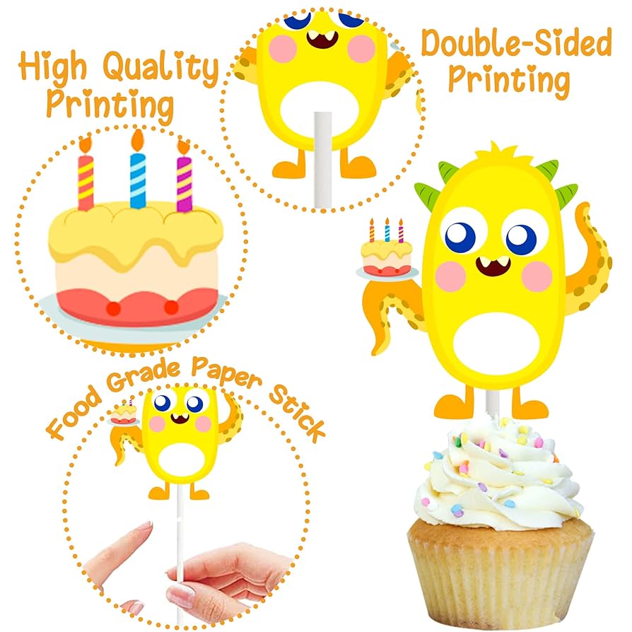 小さなモンスターカップケーキ♡