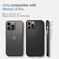 Vista 2 de Spigen Liquid Air Armor - Funda diseñada para iPhone 13 Pro (2021), color negro mate