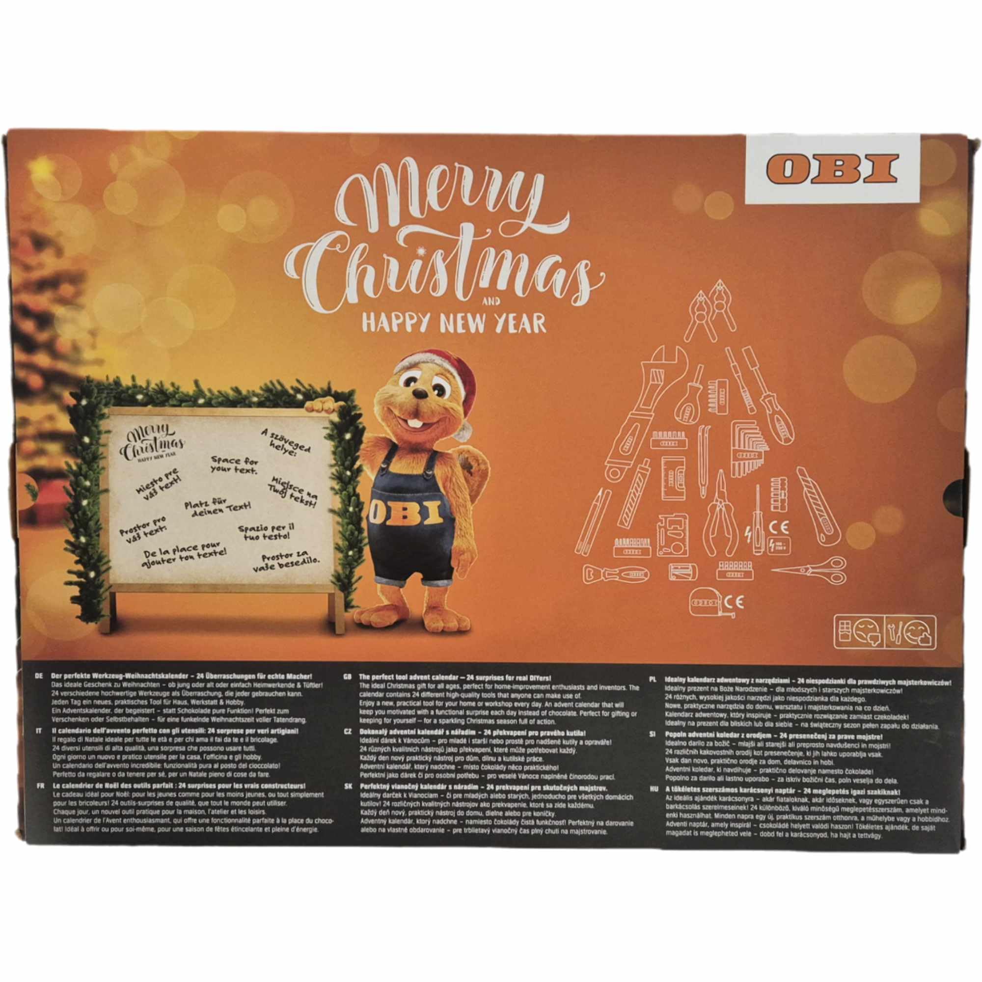 usy Bundle für OBI Adventskalender Werkzeuge Adventskalender (Mit 24 Werkzeugen) + usy Block