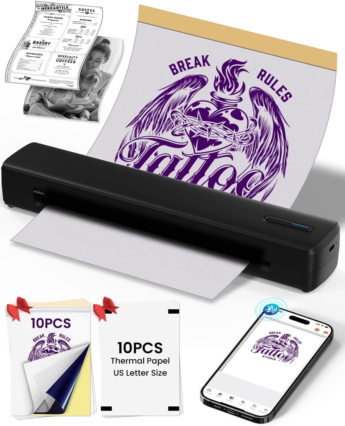 300 DPI Tattoo Stencil Printer Machine