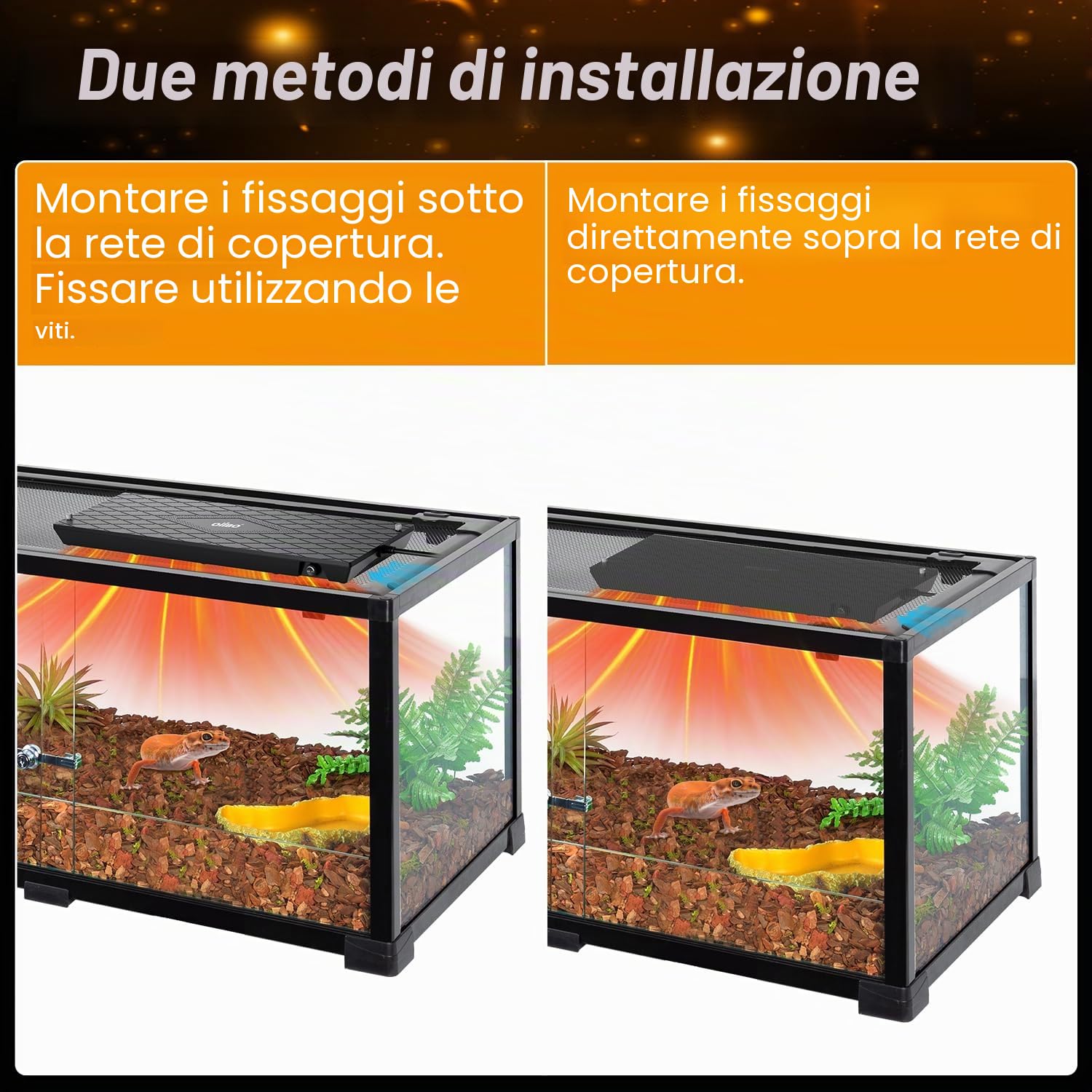 Pannello riscaldante per rettili, temperatura regolabile, pannello riscaldante per terrari, piastra riscaldante per rettili ad alta efficienza energetica e non leggera, per serpenti, gechi