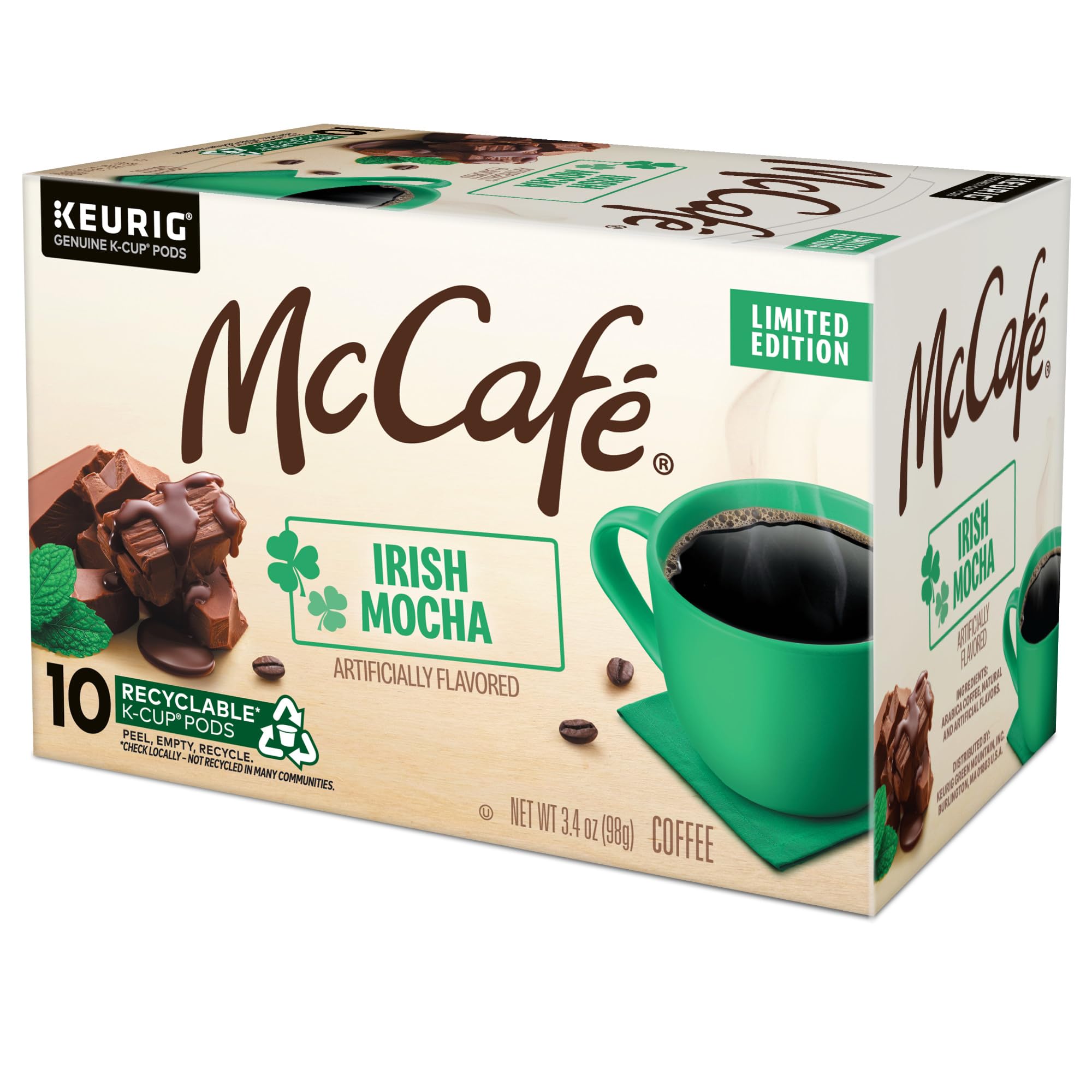 Amazon.com: McCafe Irish Mocha Coffee, Single-Serve Keurig K-Cup