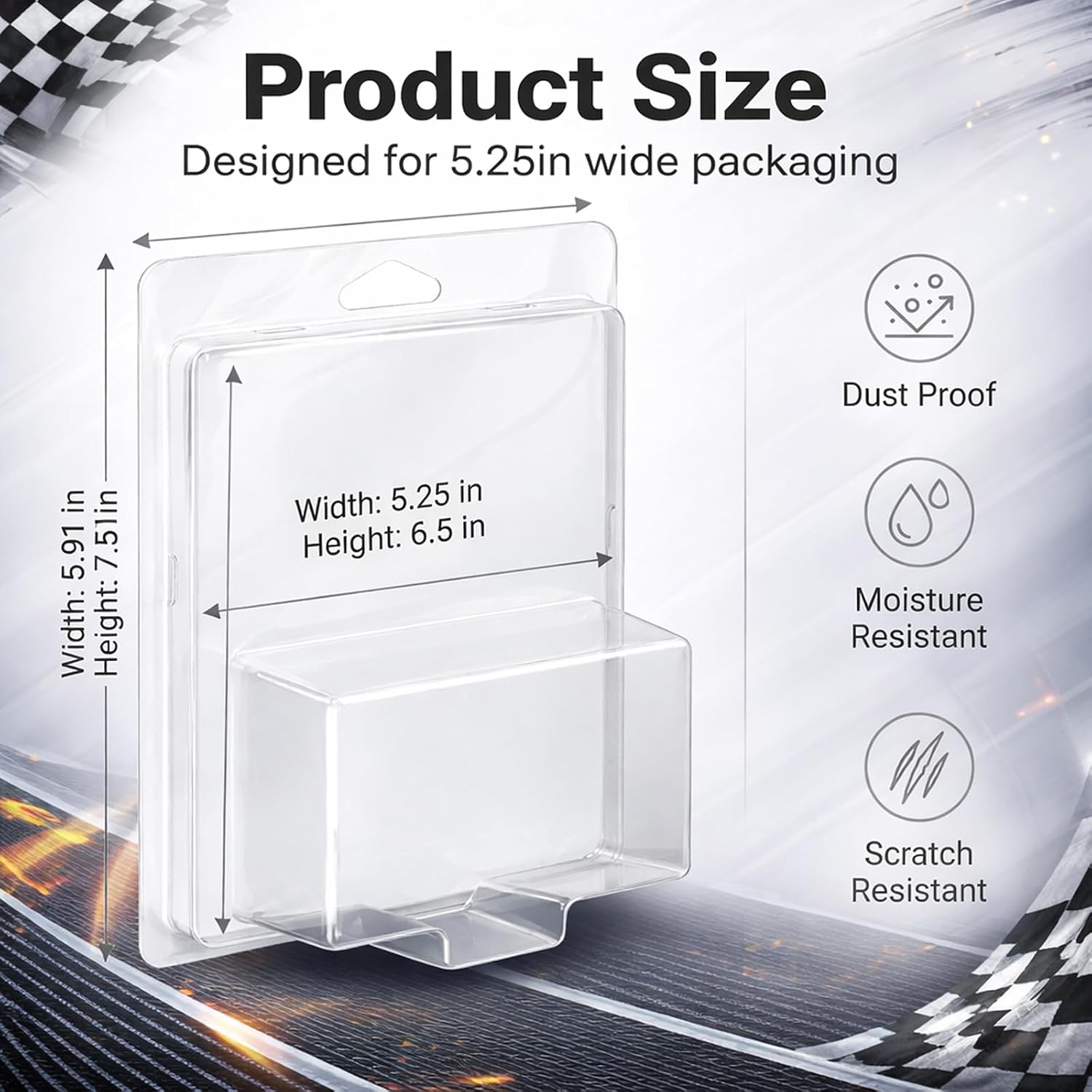 40 Pack Clear Premium Protector Case for Hot Wheels Storage Display image 2