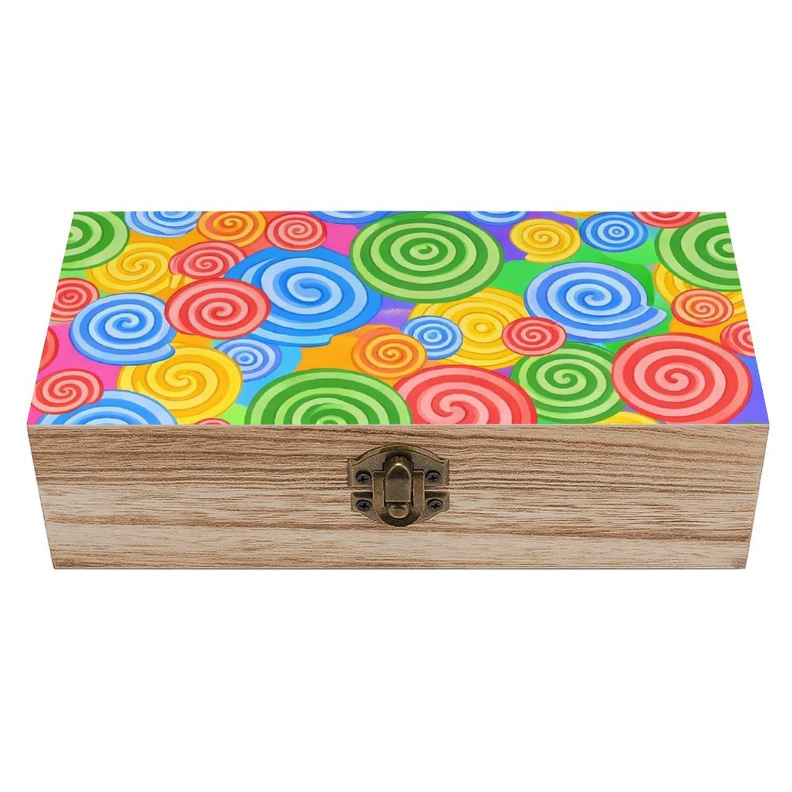 HLBSDM Colorful Candy 01 Wooden Storage Box