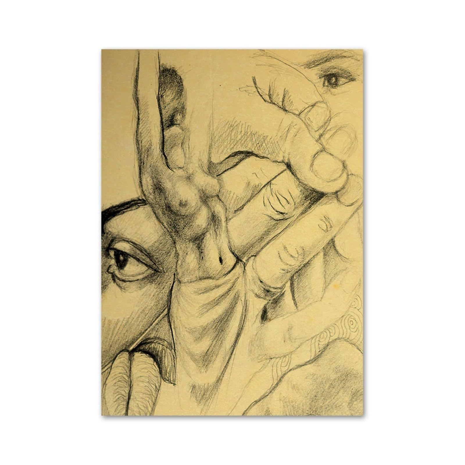 Peinture d'anatomie médicale rétro pour créer une ambiance cabinet dans votre bureau