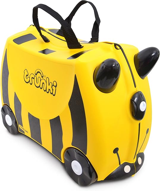 Trunki Childrens Ride-On Suitcase And Kid's Hand Luggage: Bernard Bee (Yellow)