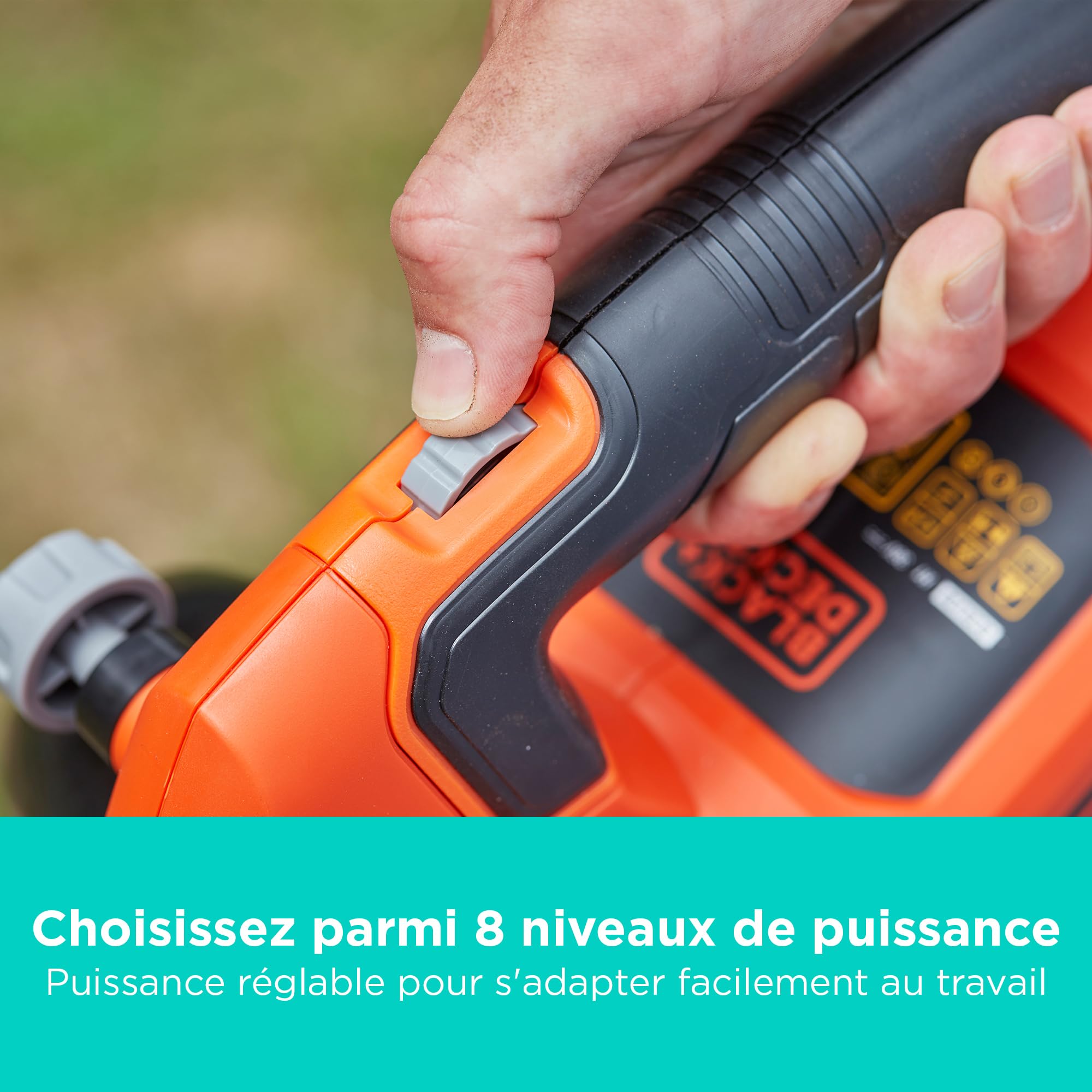 BLACK+DECKER - Souffleur, aspirateur et broyeur de feuilles sans fil 36V, sac de collecte 45L, batterie lithium 2,5Ah, BCBLV3625L1-QW