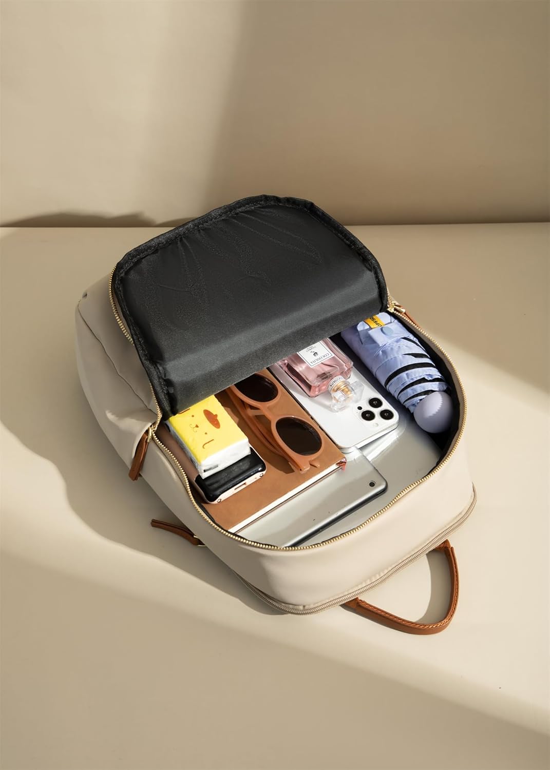 Lightweight Women's Backpack with Multiple Pockets - Ideal for Daily Use (Black)