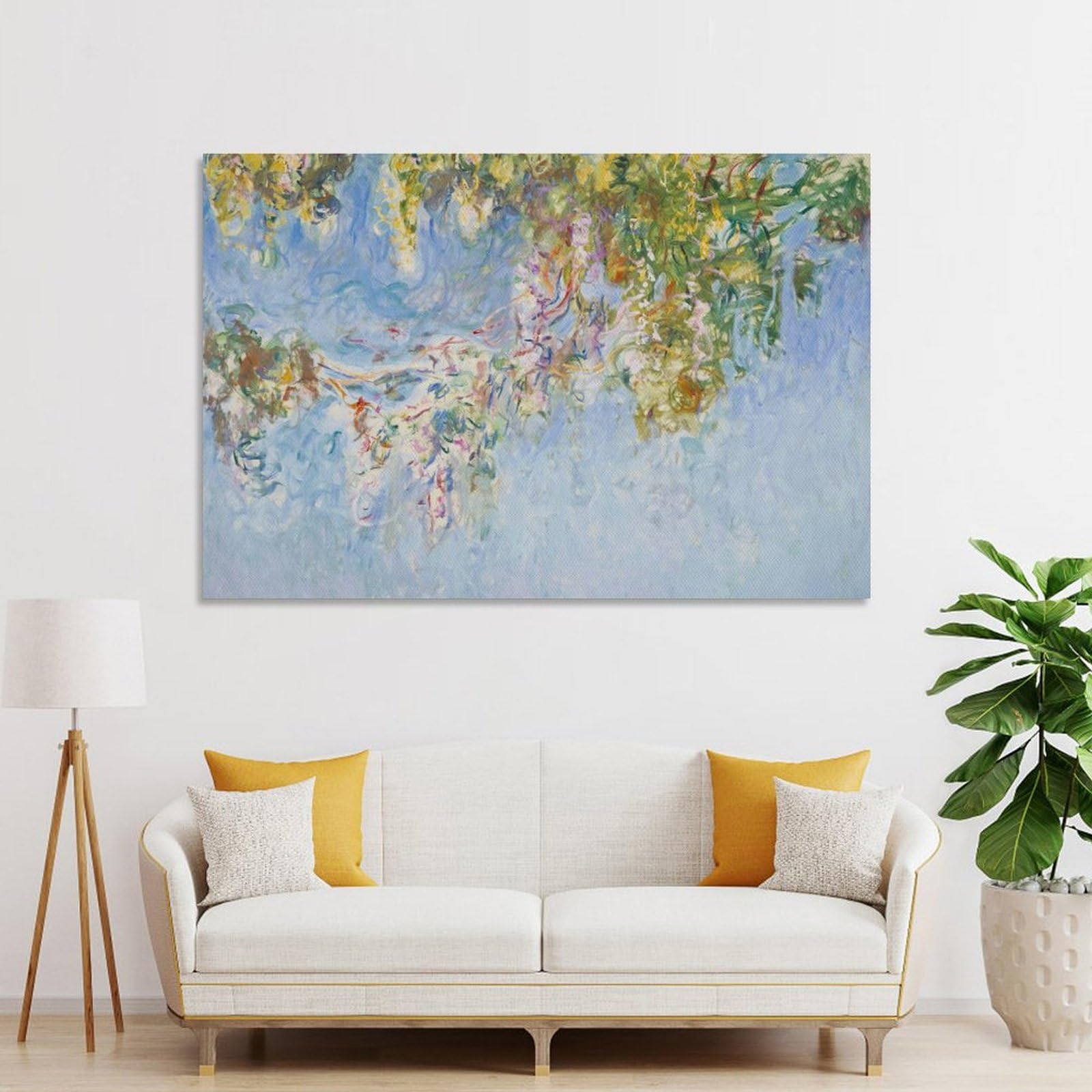 Amazon.co.jp: クロード・モネ『藤の花 1919』ウォールアート