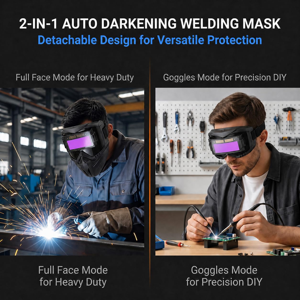 Auto-Darkening Welding Helmet - True Color View -4