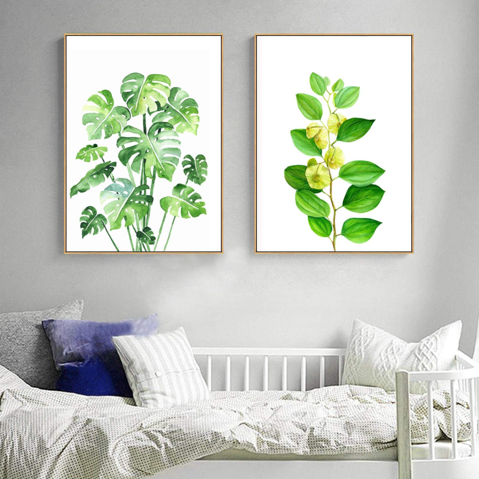 Affiche impression-aquarelle plante sur toile de haute qualité - 8