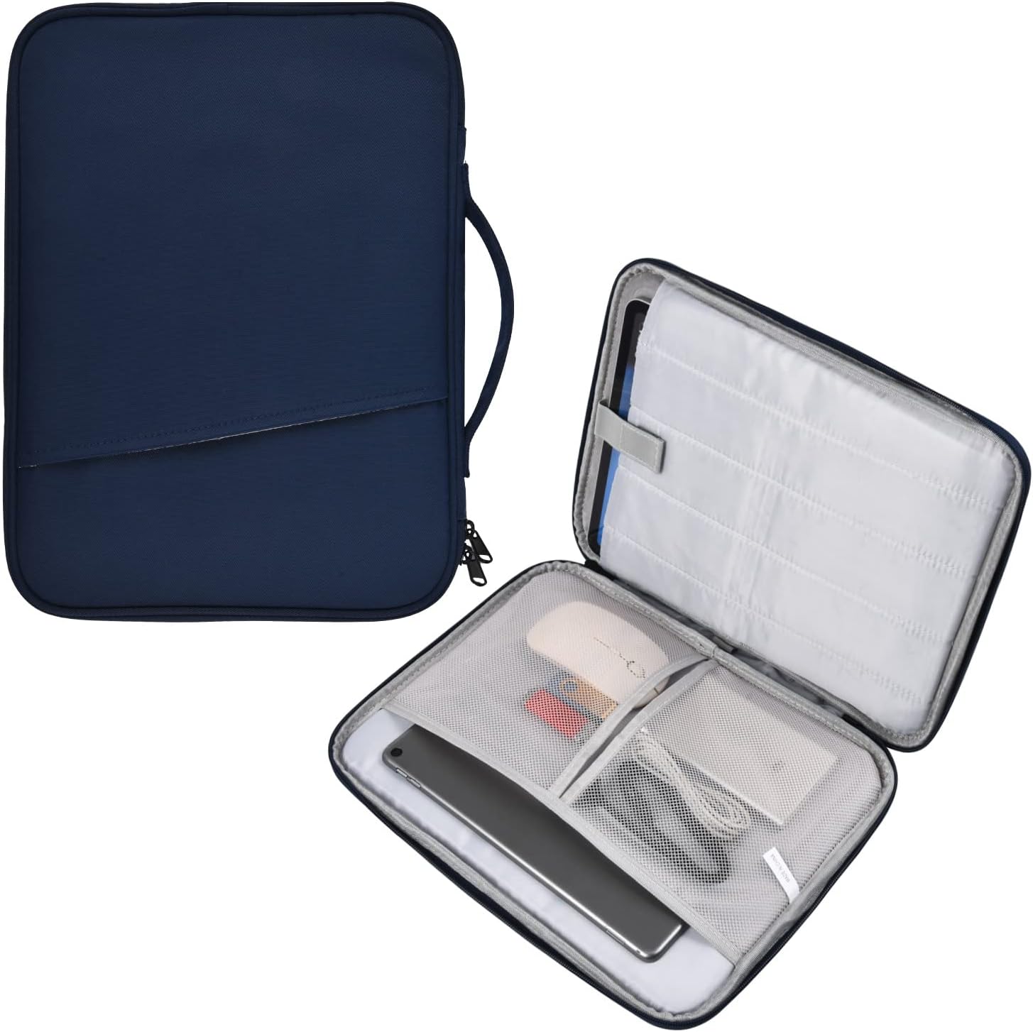 9-11 Inch Tablet Sleeve Bag for iPad Pro 11 M5 M4/Air 11 M2 M3 M4,Samsung Galaxy Tab A9+ S11 S9/S8 Ultra 11"/A8/S7/A7/S6 Lite 10.4"/S5e,iPad Air 5 4 10.9"/Air 2 9.7"/iPad 9 8 10.2" Pouches Case-Blue